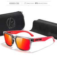 Lentes De Sol Kdeam Kd332 Polarizado Proteccion Uv 400 Rojo