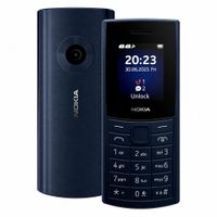 Celular Nokia 110 4G Dual SIM Azul Marino Radio FM Bluetooth Linterna Batería Duradera