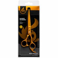Tijera Profesional Golden Phoenix Corte Dorado 6.5 Pulgadas Acero Inoxidable Barbería Peluquería