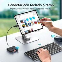 Hub Ugreen Usb C - Usb 3.0 Lector Tarjetas Micro Sd 4 En 1