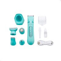 VGR V-763 Depiladora 5 En 1 Recargable Mujer Verde USB