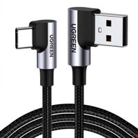 Cable Ugreen US176 USB A A USB C 90 Grados Carga Rápida Nylon