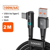 Cable Toocki 90° Usb A - Usb C 2m Datos Y Carga