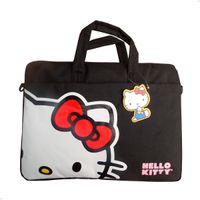 Funda Maletín Hello Kitty para Laptop de 16"" Bolso Negro Sanrio