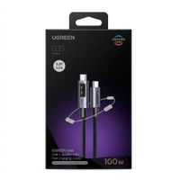 UGREEN L509 Cable USB C a USB C 100W PD 3 Metros Display