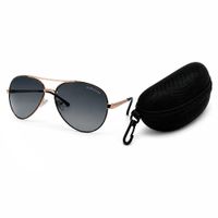 Lentes De Sol Romaceti 234P Negro 2 Dorado UV400 Unisex