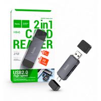 Lector De Memoria Hoco Hb45 2 En 1 Tipo C / Usb2.0 Up 2tb