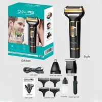 Maquina Inalambrica Daling 3 En 1 Cortador Rasurador De Pelo