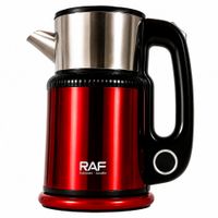 Hervidor Eléctrico RAF R.7432 2.5 Litros Rojo 1500W Acero Inoxidable Apagado Automático