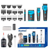 Cortadora De Pelo Inalámbrica Kemei Km-8534 4 En 1