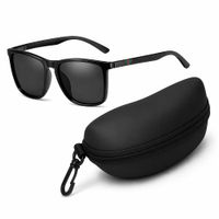 Lentes De Sol Polarizados Negro UV400 Con Estuche Unisex
