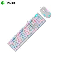 Kit Mouse Y Teclado Halion Damon Ha-k863c Luces Led Rgb