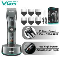 Maquina Corte Cabello Vgr Pantalla Digital Inalambrico
