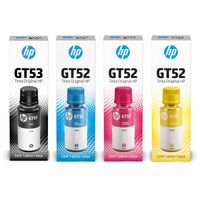 Tintas HP GT53 GT52 Kit 4 Colores Negro Cian Magenta Amarillo Original