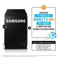 Lavadora Samsung Digital Inverter WA17CG6441BVPE Ecobubble 17 Kg Negro Caviar