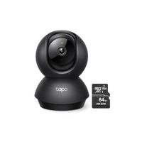 Cámara de seguridad Tapo C201 Full HD + Micro SD 64GB Interior Vision Nocturna 360°
