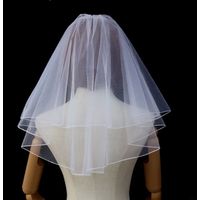 Velo mediano de 2 capas para novia despedida de soltera Bride