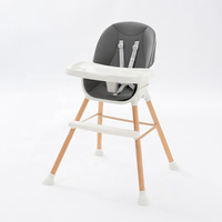 SILLA DE COMER PARA BEBES 5 EN 1 MULTIFUNCION DE LUJO GRIS