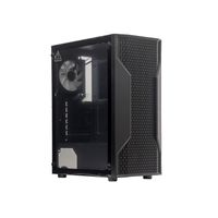 Case TEROS TE-1332G ITX M-ATX ATX 3.5 y 2.5 Pulg sin fuente gamer negro