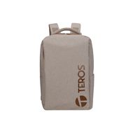 Mochila Teros City III TE-9046BG TE9046BG para Notebooks de hasta 15.6 Pulg Color Beige
