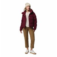 Casaca Para Mujer de Plumas Con Capucha Amaze Puff™ Guinda Vestuario
