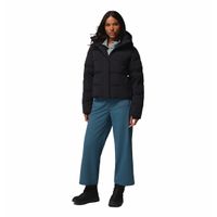 Casaca Para Mujer de Plumas Con Capucha Amaze Puff™ Negra Vestuario