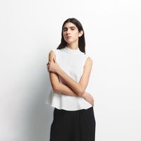 Blusa Mujer Sfera Peplum Blanco