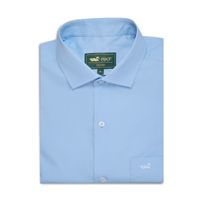 Camisa M/L Algodón Para Hombre Easysolid Celeste Rockford