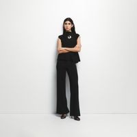 Pantalón Largo Mujer Sfera Conjunto Negro