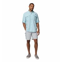 Camisa Para Hombre Manga Larga PFG Bahama™ II Celeste Vestuario