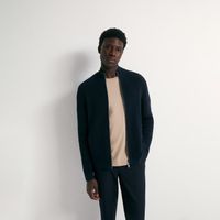 Chaqueta Cremallera Estructura Hombre Sfera Marino