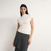 Top Canalé Envolvente Mujer Sfera Marfil