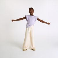 Pantalon Niña Sfera Marine Denim Knit Crudo
