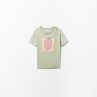 Polo Niña Sfera Rayas Aplic Lazo Croc Verde Claro