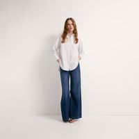 Blusa Mujer Sfera Camisera Basica Blanco