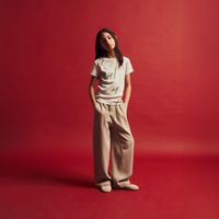 Pantalon Niña Sfera Cotton Lino Kaki