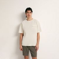 Polo Hombre Sfera Estructura Bolsillo Blanco Roto