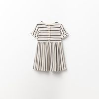 Vestido Niña Sfera Raya Marinera Crudo