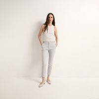 Pantalon Mujer Sfera Pitillo Doble Tela Dark Gris Claro