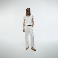 Pantalon Mujer Sfera Chino Tencel Blanco