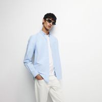 Camisa Hombre Sfera Oxford Azul