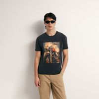 Polo Hombre Sfera Rusty Motorcycle Negro