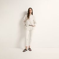 Pantalon Mujer Sfera Saten Basico Mx Blanco