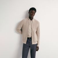 Chaqueta Cremallera Estructura Hombre Sfera Tostado