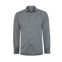 Camisa M/L Tencel Para Hombre Tencel Gris Rockford