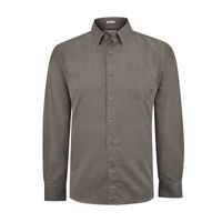 Camisa M/L Algodón Orgánico Para Hombre Corduroy Café Rockford