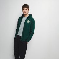 Polera Hombre Sfera Abierta Print Verde Oscuro
