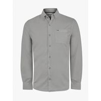 Camisa M/L Algodón Orgánico Para Hombre Leeds Gris Rockford
