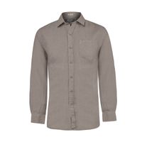 Camisa M/L Lino Orgánico Para Hombre Linen Gris Rockford