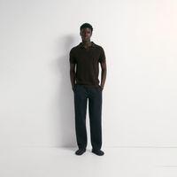 Pantalon Hombre Sfera Lino Ancho Negro